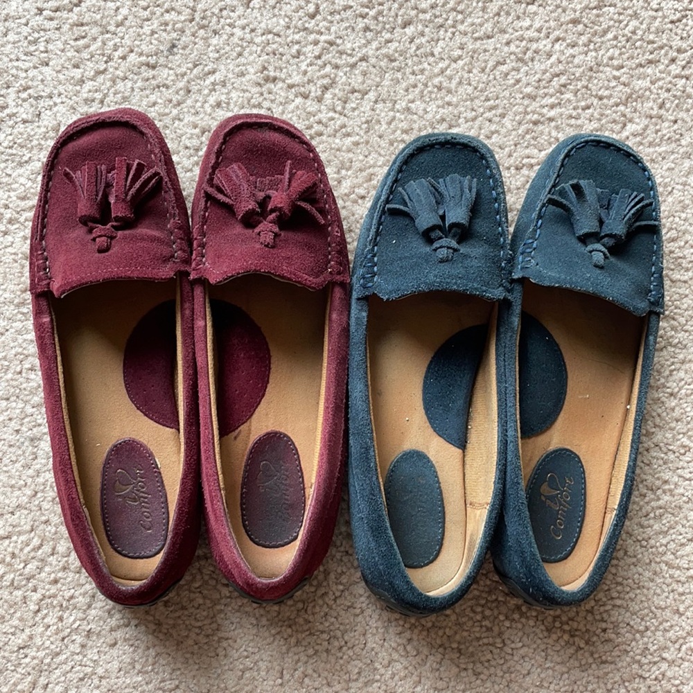 Two pair of comfortable loafers